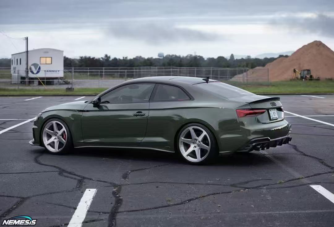 Audi S5 A5 (with S-bumper, does not base model) B9.5 2020 2021 2022 2023 2024 Early 2025 with Aftermarket Parts - Rear Diffuser Pre-preg Carbon Fiber from Karbel Carbon