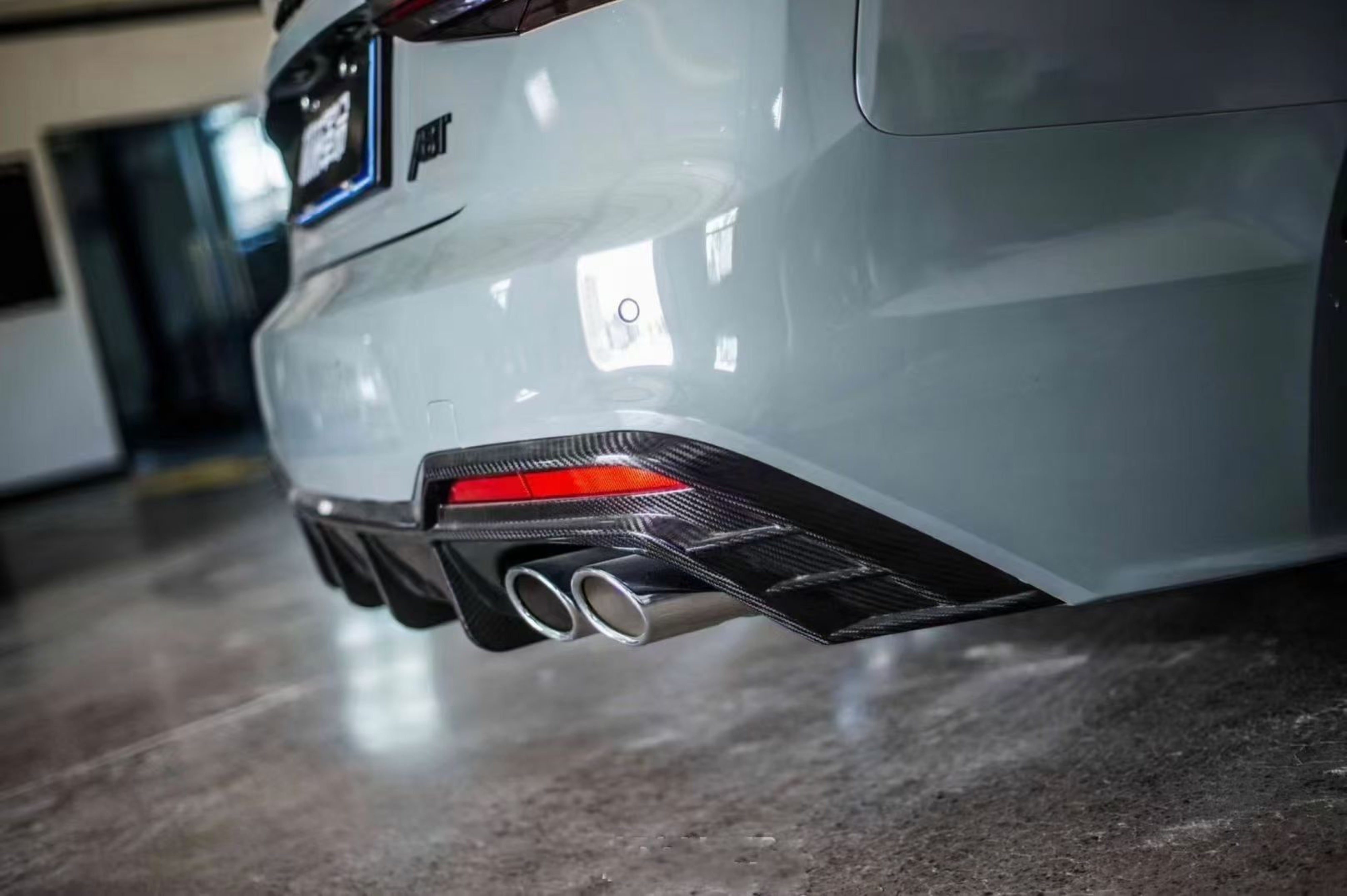 Audi S5 A5 (with S-bumper, does not base model) B9.5 2020 2021 2022 2023 2024 Early 2025 with Aftermarket Parts - Rear Diffuser Pre-preg Carbon Fiber from Karbel Carbon