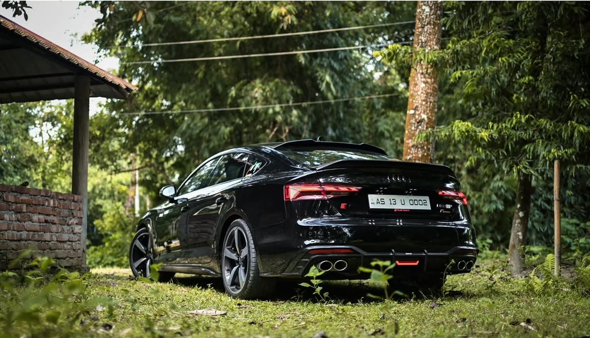 Audi S5 A5 (with s-line bumper, does not base model) B9.5 2020 2021 2022 2023 2024 with Aftermarket Parts - Rear Diffuser Pre-preg Carbon Fiber from Karbel Carbon