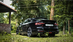 Audi S5 A5 (with s-line bumper, does not base model) B9.5 2020 2021 2022 2023 2024 with Aftermarket Parts - Rear Diffuser Pre-preg Carbon Fiber from Karbel Carbon