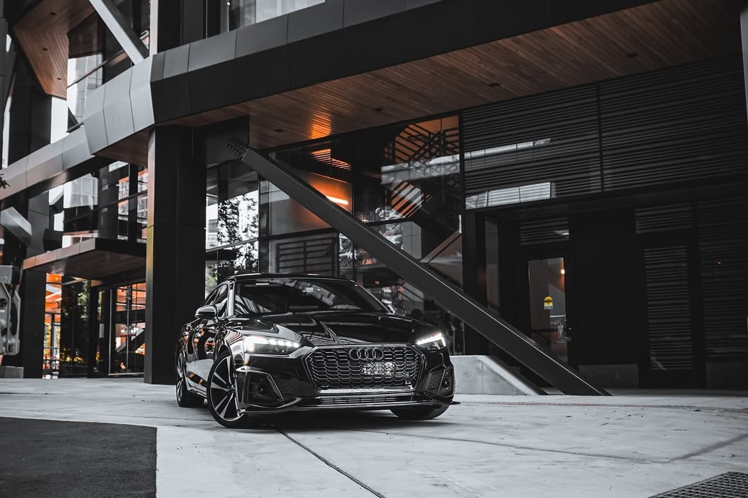 Audi S5 A5 (with s-line bumper, does not base model) B9.5 2020 2021 2022 2023 2024 with Aftermarket Parts - Upper Valences Carbon Fiber from Karbel Carbon
