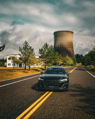 Audi S5 A5 (with s-line bumper, does not base model) B9.5 2020 2021 2022 2023 2024 with Aftermarket Parts - Upper Valences Carbon Fiber from Karbel Carbon
