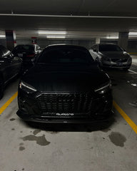 Audi S5 A5 (with s-line bumper, does not base model) B9.5 2020 2021 2022 2023 2024 with Aftermarket Parts - Upper Valences Carbon Fiber from Karbel Carbon