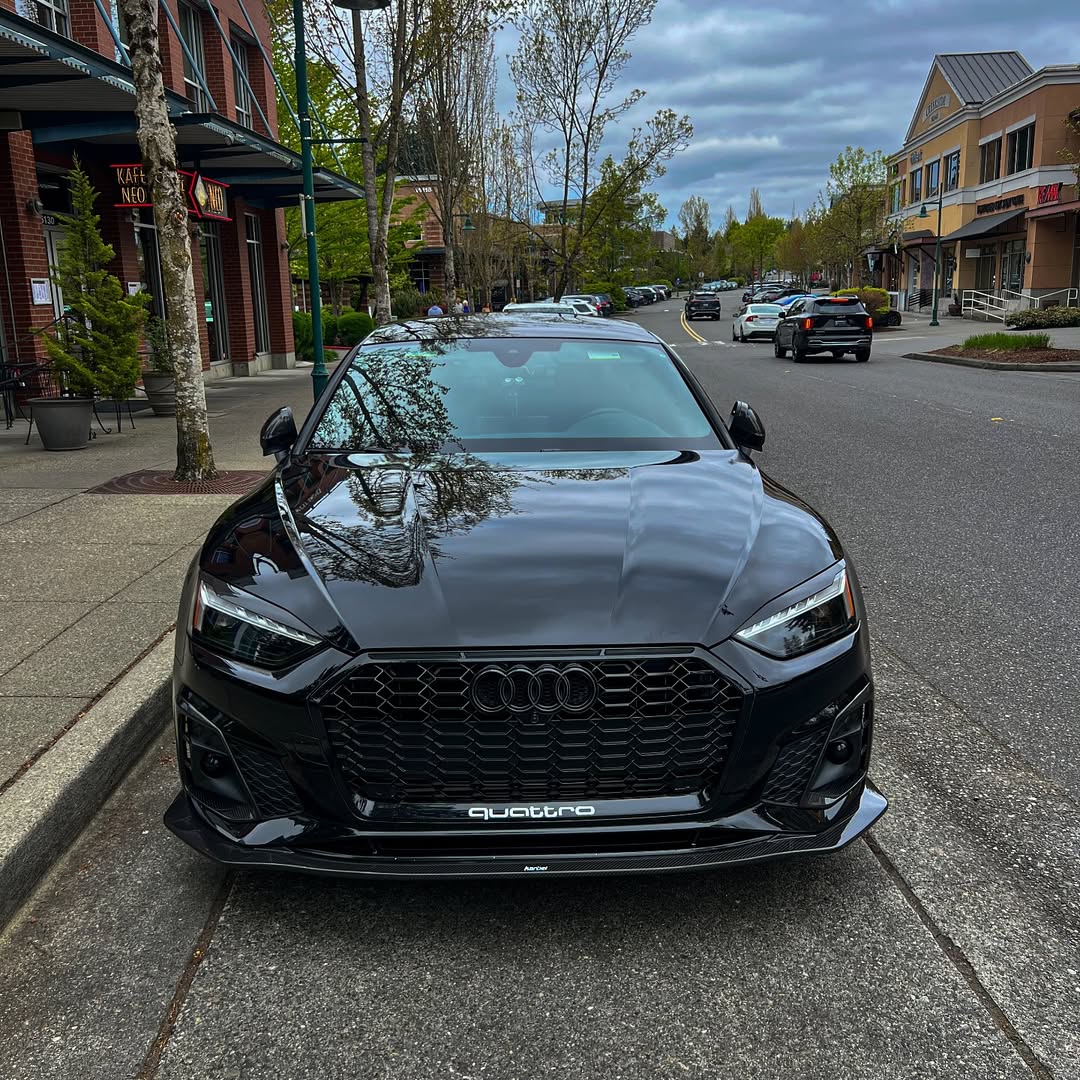 Audi S5 A5 (with s-line bumper, does not base model) B9.5 2020 2021 2022 2023 2024 with Aftermarket Parts - Upper Valences Carbon Fiber from Karbel Carbon