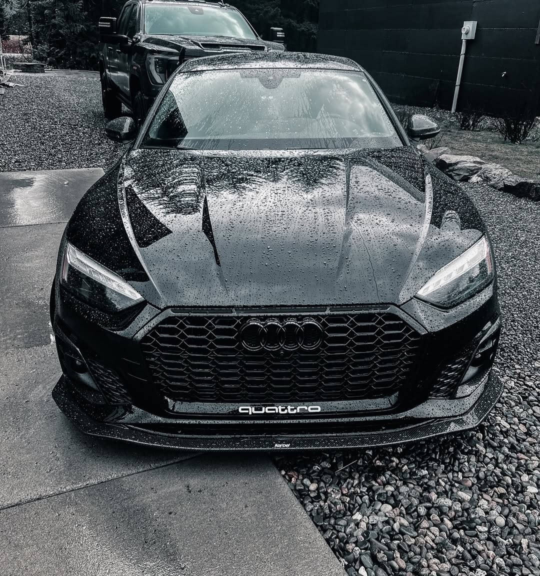 Audi S5 A5 (with s-line bumper, does not base model) B9.5 2020 2021 2022 2023 2024 with Aftermarket Parts - Upper Valences Carbon Fiber from Karbel Carbon