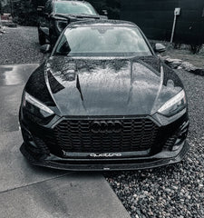 Audi S5 A5 (with s-line bumper, does not base model) B9.5 2020 2021 2022 2023 2024 with Aftermarket Parts - Upper Valences Carbon Fiber from Karbel Carbon