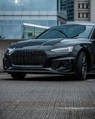 Audi S5 A5 (with s-line bumper, does not base model) B9.5 2020 2021 2022 2023 2024 with Aftermarket Parts - Upper Valences Carbon Fiber from Karbel Carbon