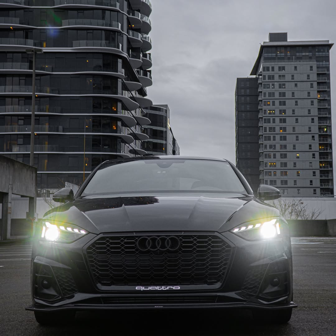 Audi S5 A5 (with s-line bumper, does not base model) B9.5 2020 2021 2022 2023 2024 with Aftermarket Parts - Upper Valences Carbon Fiber from Karbel Carbon