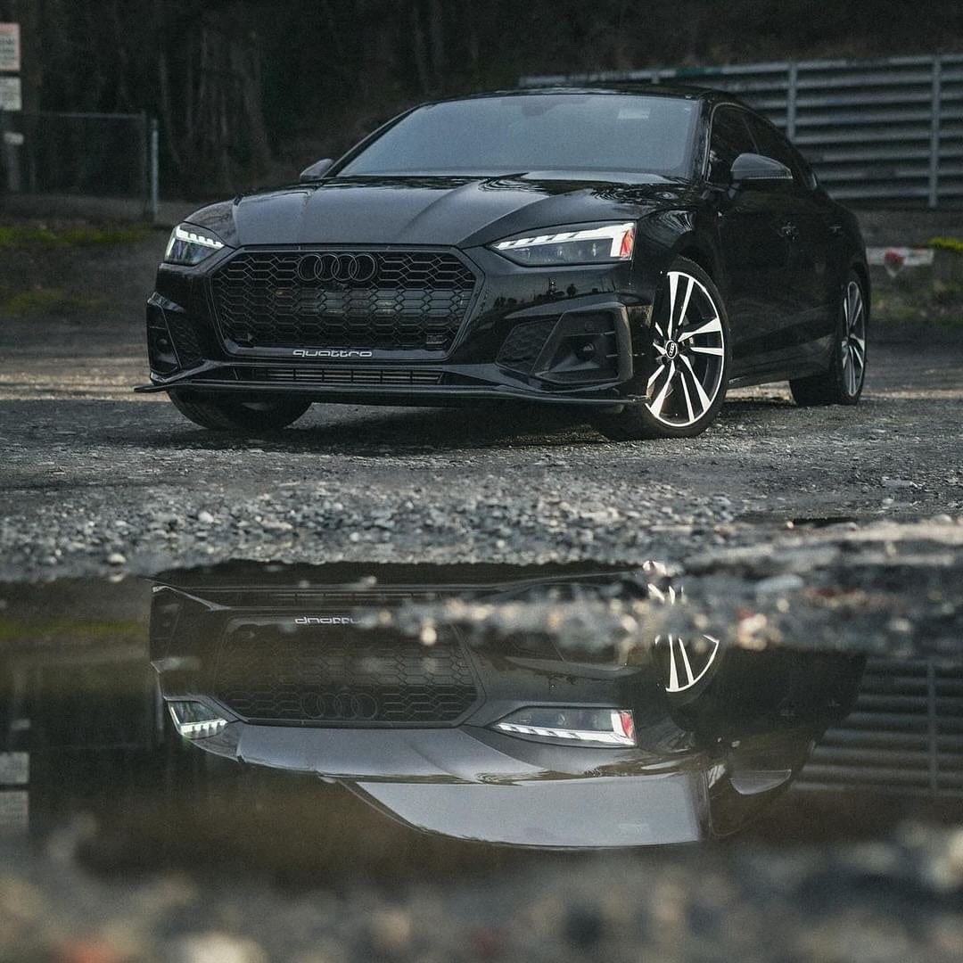 Audi S5 A5 (with s-line bumper, does not base model) B9.5 2020 2021 2022 2023 2024 with Aftermarket Parts - Upper Valences Carbon Fiber from Karbel Carbon