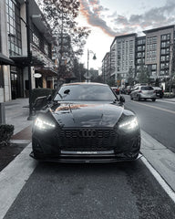 Audi S5 A5 (with s-line bumper, does not base model) B9.5 2020 2021 2022 2023 2024 with Aftermarket Parts - Upper Valences Carbon Fiber from Karbel Carbon