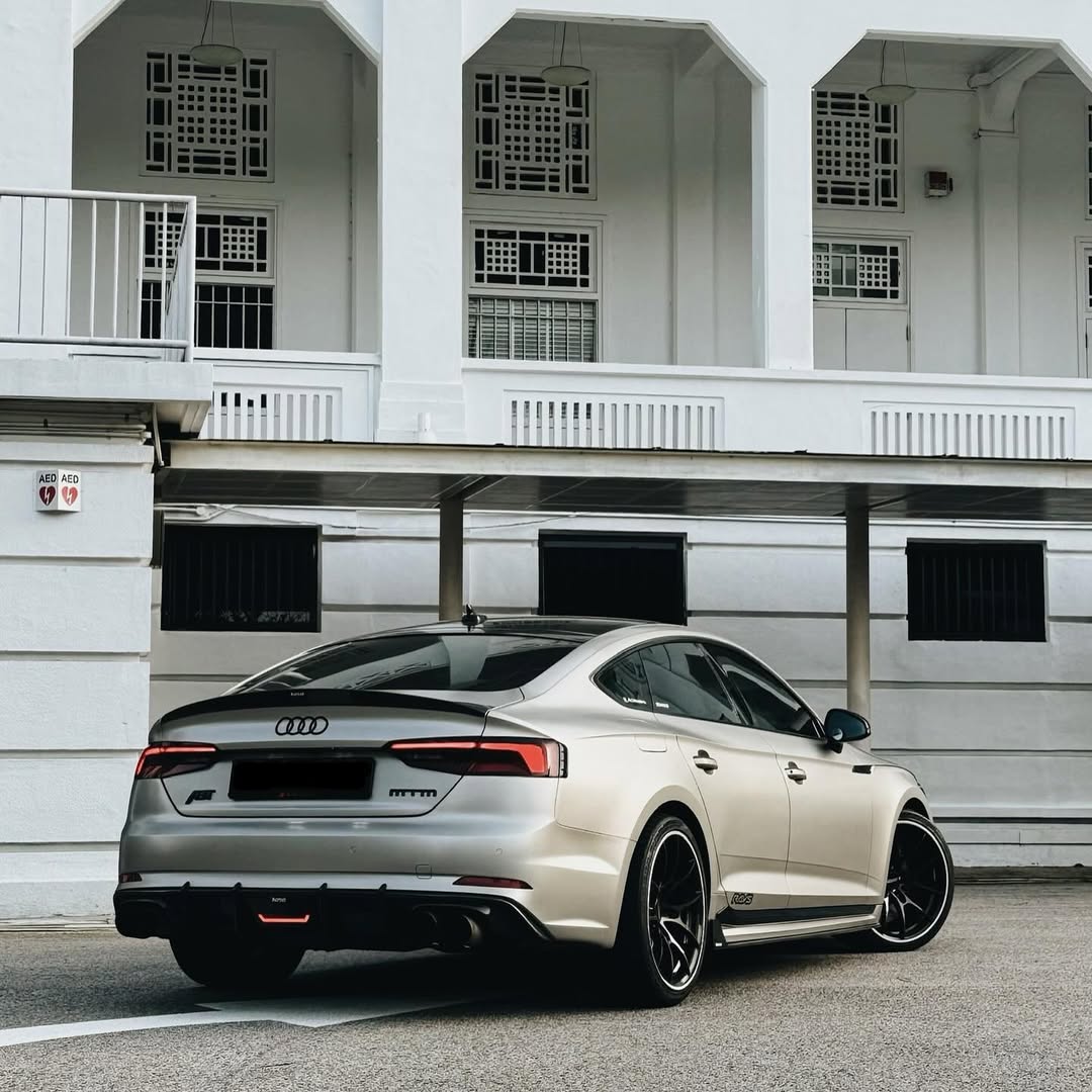 Audi RS5 S5 A5 B9 2017 2018 2019 with Aftermarket Parts - Side Skirts Pre-preg Carbon Fiber from Karbel Carbon