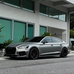 Audi RS5 S5 A5 B9 2017 2018 2019 with Aftermarket Parts - Side Skirts Pre-preg Carbon Fiber from Karbel Carbon