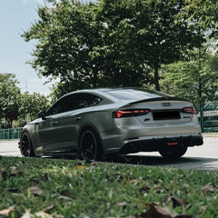 Audi S5 A5 (with s-line bumper, does not base model) B9 2017 2018 2019 with Aftermarket Parts - Rear Diffuser Pre-preg Carbon Fiber from Karbel Carbon