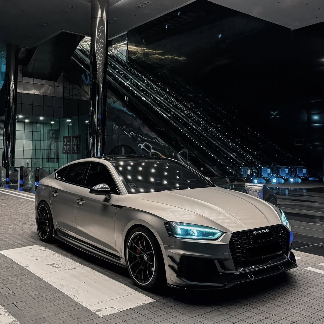 Audi RS5 S5 A5 B9 2017 2018 2019 with Aftermarket Parts - Side Skirts Pre-preg Carbon Fiber from Karbel Carbon