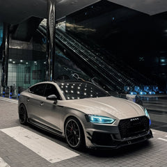 Audi RS5 S5 A5 B9 2017 2018 2019 with Aftermarket Parts - Side Skirts Pre-preg Carbon Fiber from Karbel Carbon