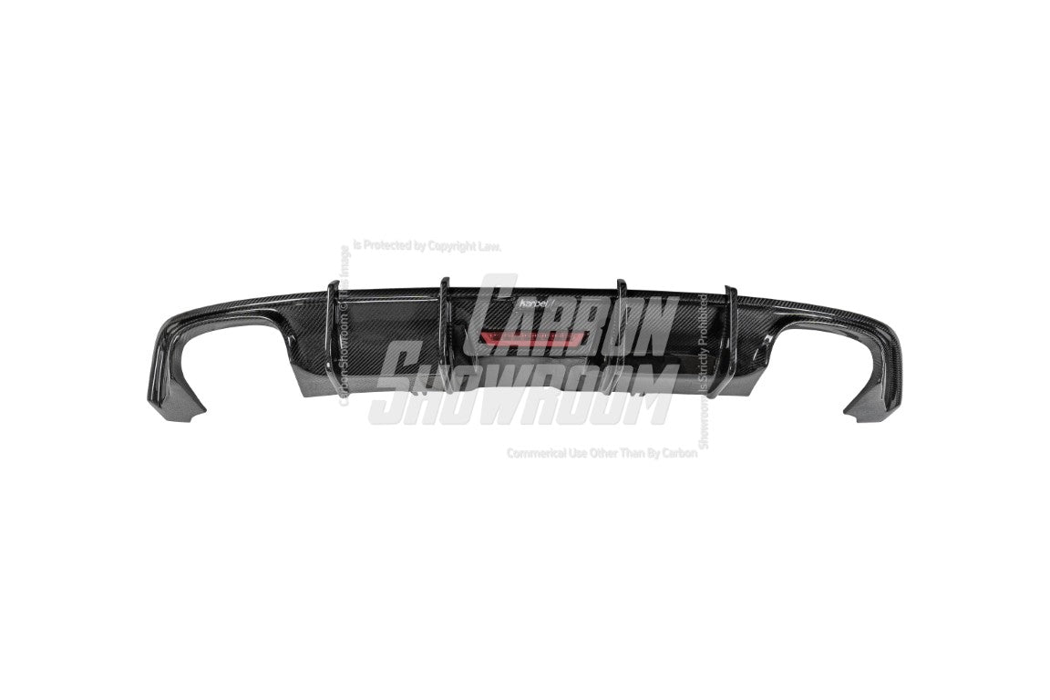 Audi S5 A5 (with s-line bumper, does not base model) B9 2017 2018 2019 with Aftermarket Parts - Rear Diffuser Pre-preg Carbon Fiber from Karbel Carbon