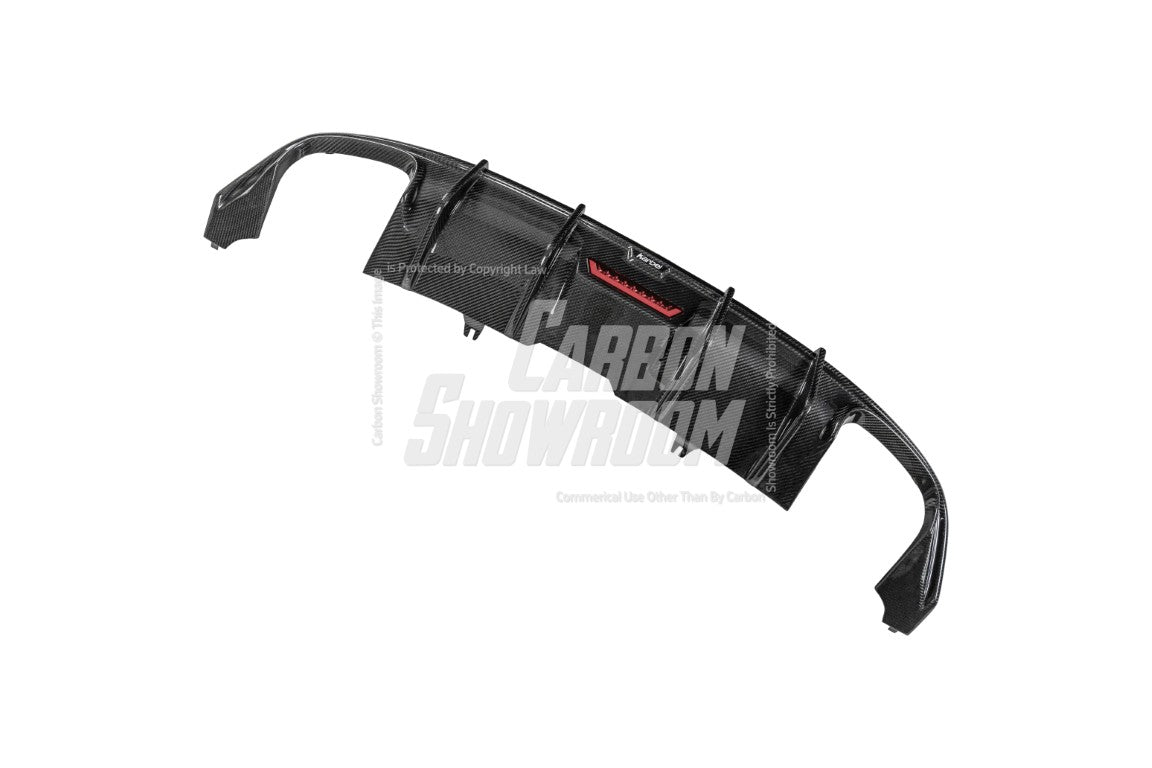 Audi S5 A5 (with s-line bumper, does not base model) B9 2017 2018 2019 with Aftermarket Parts - Rear Diffuser Pre-preg Carbon Fiber from Karbel Carbon