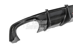 Audi S5 A5 (with s-line bumper, does not base model) B9 2017 2018 2019 with Aftermarket Parts - Rear Diffuser Pre-preg Carbon Fiber from Karbel Carbon