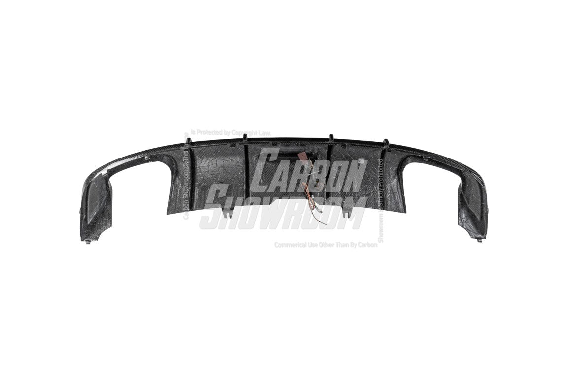 Audi S5 A5 (with s-line bumper, does not base model) B9 2017 2018 2019 with Aftermarket Parts - Rear Diffuser Pre-preg Carbon Fiber from Karbel Carbon