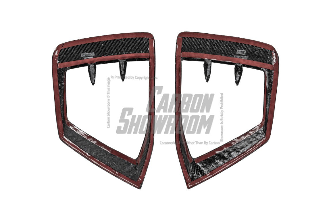Audi S5 A5 (with s-line bumper, does not base model) B9.5 2020 2021 2022 2023 2024 with Aftermarket Parts - Upper Valences Carbon Fiber from Karbel Carbon