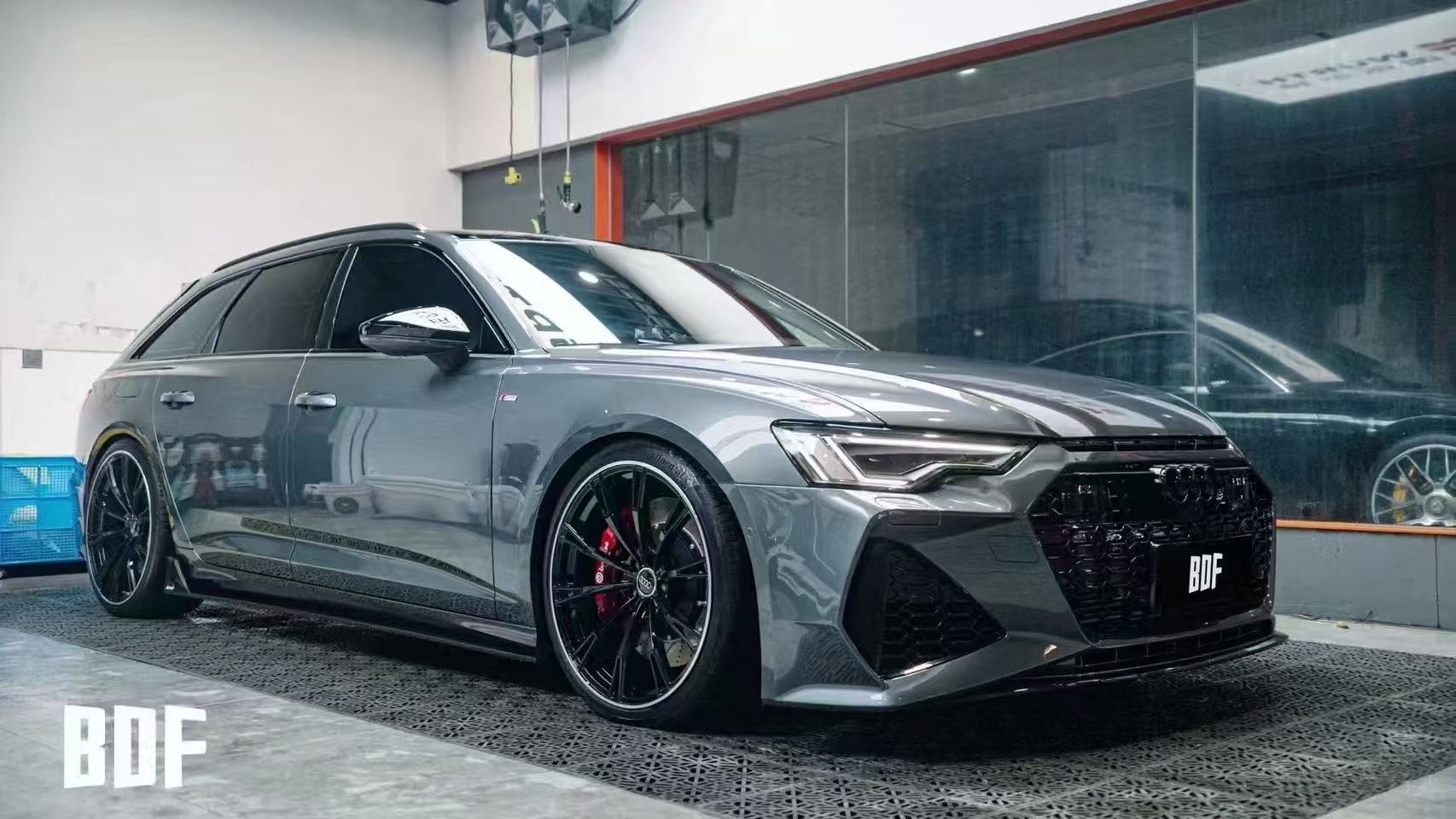 Audi S6 / A6 Avant / A6 C7.5 2016 2017 2018 with Aftermarket Parts - Side Skirts Pre-preg Carbon Fiber from Karbel Carbon