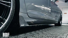 Audi S6 / A6 Avant / A6 C7.5 2016 2017 2018 with Aftermarket Parts - Side Skirts Pre-preg Carbon Fiber from Karbel Carbon