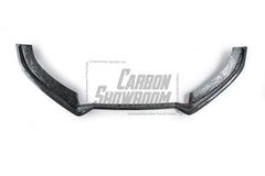 Audi S6 / A6 Avant / A6 S-Line (with s-line bumper, does not base model) C7.5 2016 2017 2018 with Aftermarket Parts - Front Lip Pre-preg Carbon Fiber from Karbel Carbon