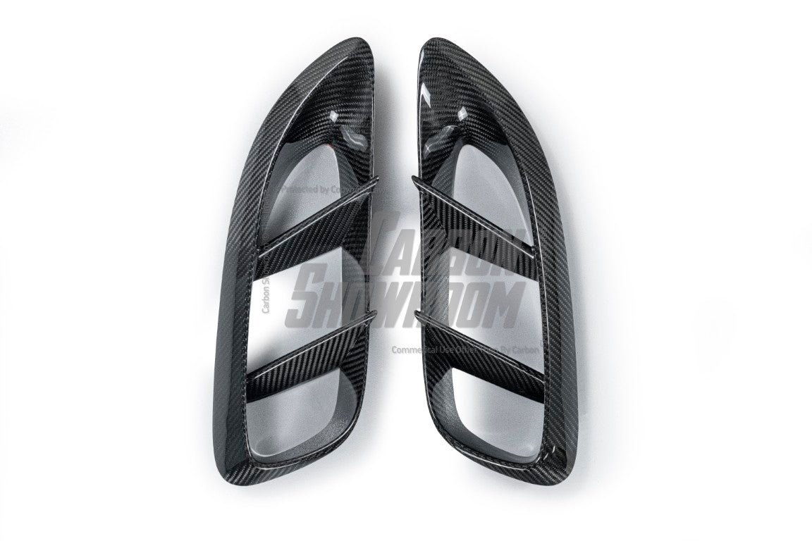 Porsche 718 Cayman / Boxster / GTS 2017-ON with Aftermarket Parts - Side Vents Pre-preg Carbon Fiber from Karbel Carbon