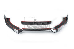 Audi S6 / A6 Avant / A6 S-Line (with s-line bumper, does not base model) C7.5 2016 2017 2018 with Aftermarket Parts - Front Lip Pre-preg Carbon Fiber from Karbel Carbon