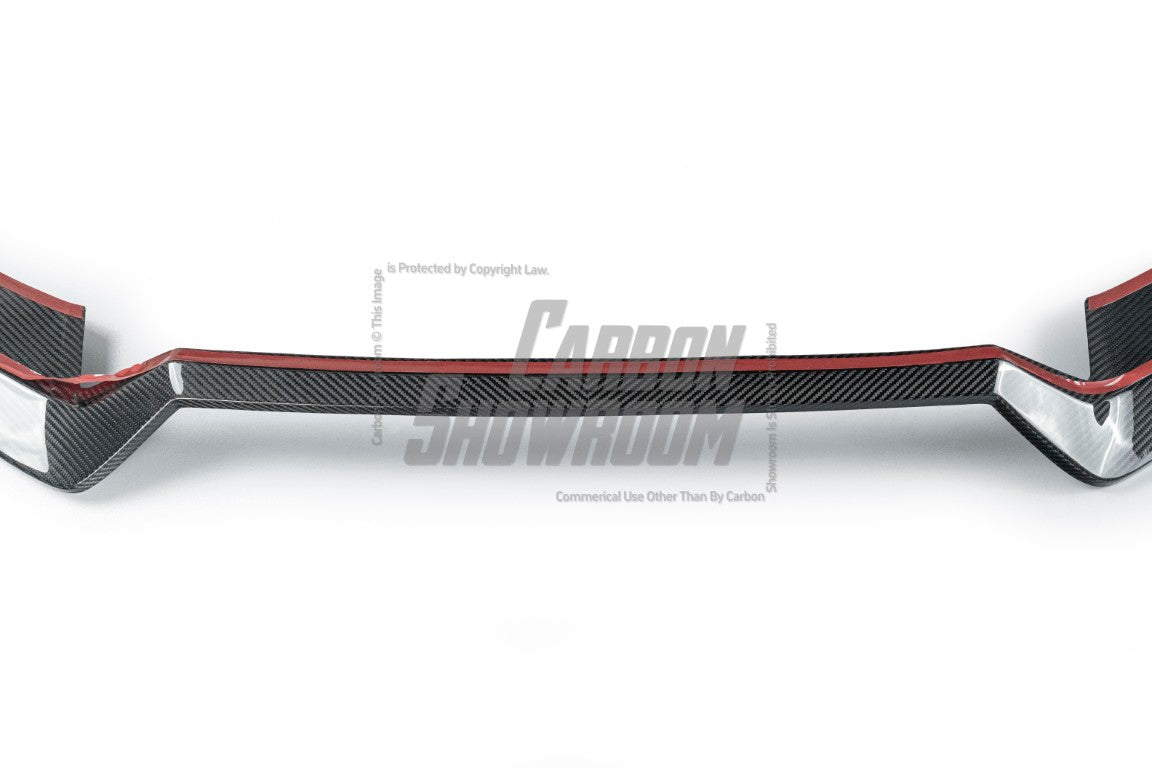 Audi S6 / A6 Avant / A6 S-Line (with s-line bumper, does not base model) C7.5 2016 2017 2018 with Aftermarket Parts - Front Lip Pre-preg Carbon Fiber from Karbel Carbon
