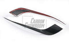 Audi S6 / A6 Avant / A6 S-Line (with s-line bumper, does not base model) C7.5 2016 2017 2018 with Aftermarket Parts - Upper Valences Pre-preg Carbon Fiber from Karbel Carbon