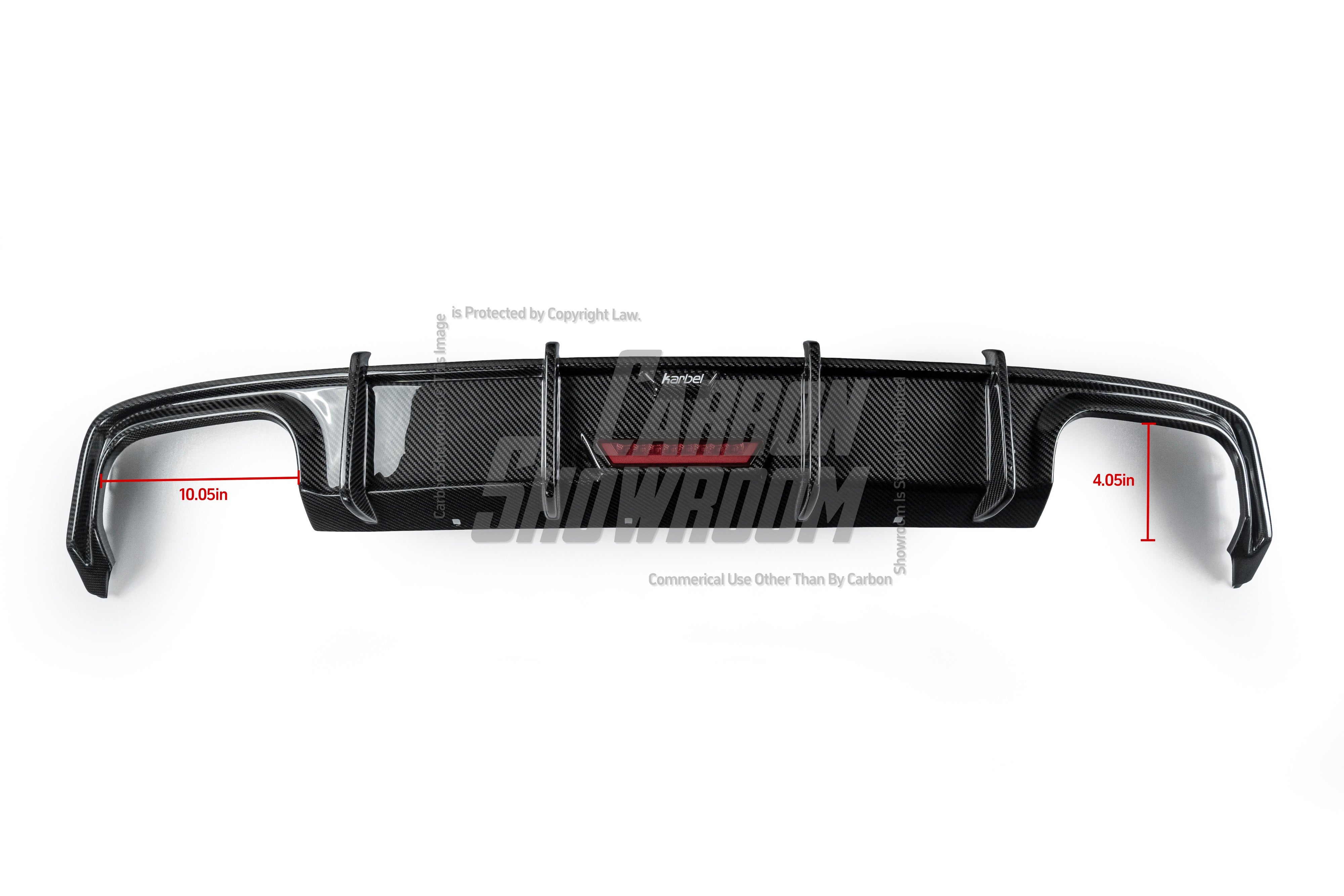 Audi S6 / A6 Avant / A6 S-line / A6 C8 2019 2020 2021 2022 2023 2024 with Aftermarket Parts - Rear Diffuser Pre-preg Carbon Fiber from Karbel Carbon