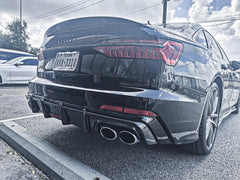 Audi S6 / A6 C8 2019 2020 2021 2022 2023 2024 with Aftermarket Parts - Rear Spoiler Pre-preg Carbon Fiber from Karbel Carbon