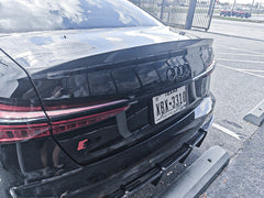 Audi S6 / A6 C8 2019 2020 2021 2022 2023 2024 with Aftermarket Parts - Rear Spoiler Pre-preg Carbon Fiber from Karbel Carbon