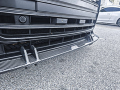 Audi S6 / A6 Avant / A6 (with S-line bumper, does not fit base model) C8 2019 2020 2021 2022 2023 2024 with Aftermarket Parts - Front Lip Pre-preg Carbon Fiber from Karbel Carbon
