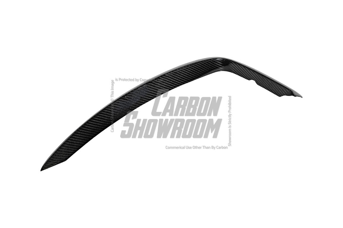 Audi S7 A7 S-line (with s-line bumper, does not base model) C7.5 2016-2018 with Aftermarket Parts - Upper Valences Pre-preg Carbon Fiber from Karbel Carbon