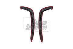 Audi S7 A7 S-line (with s-line bumper, does not base model) C7.5 2016-2018 with Aftermarket Parts - Upper Valences Pre-preg Carbon Fiber from Karbel Carbon