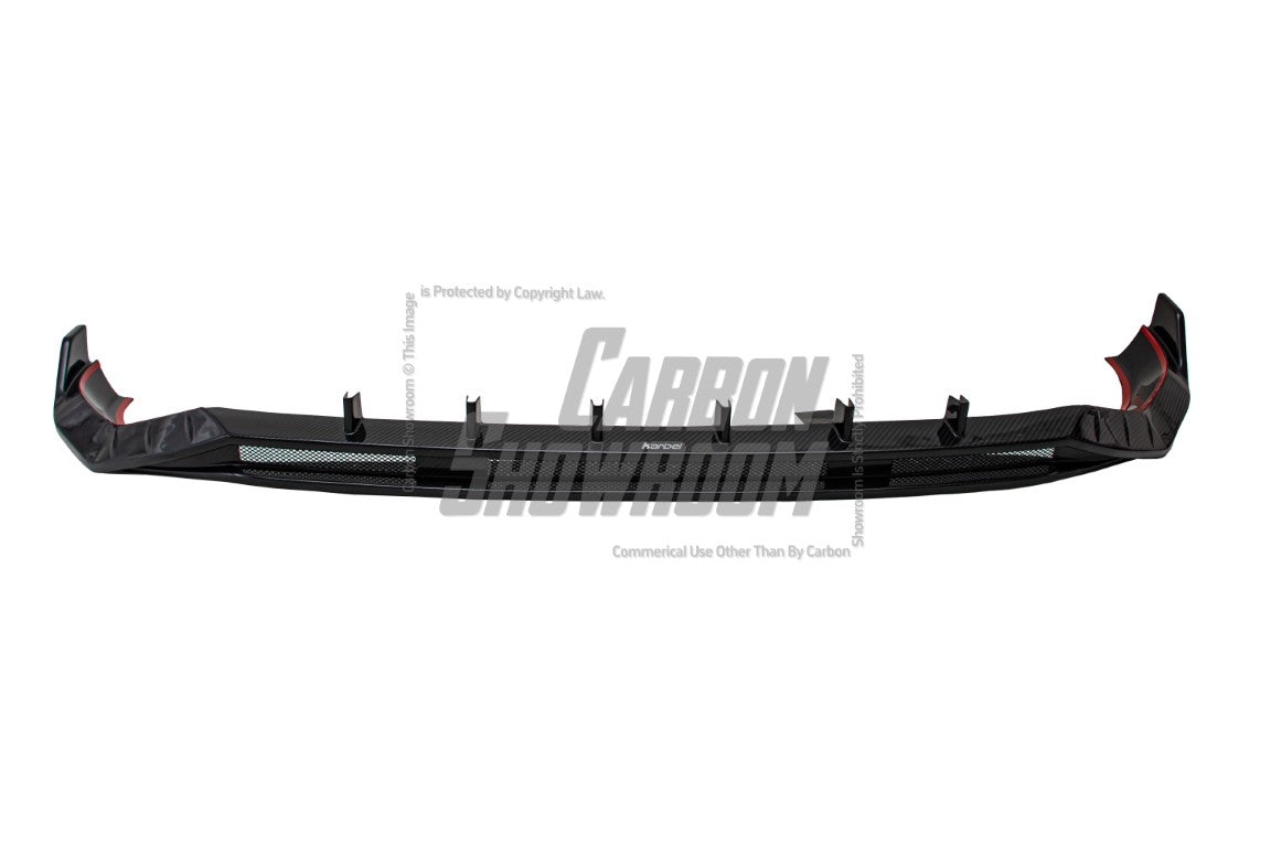 Audi SQ8 Q8 (with s-line bumper) Pre-facelift 2019 2020 2021 2022 2023 with Aftermarket Parts - Front Lip Pre-preg Carbon Fiber from Karbel Carbon