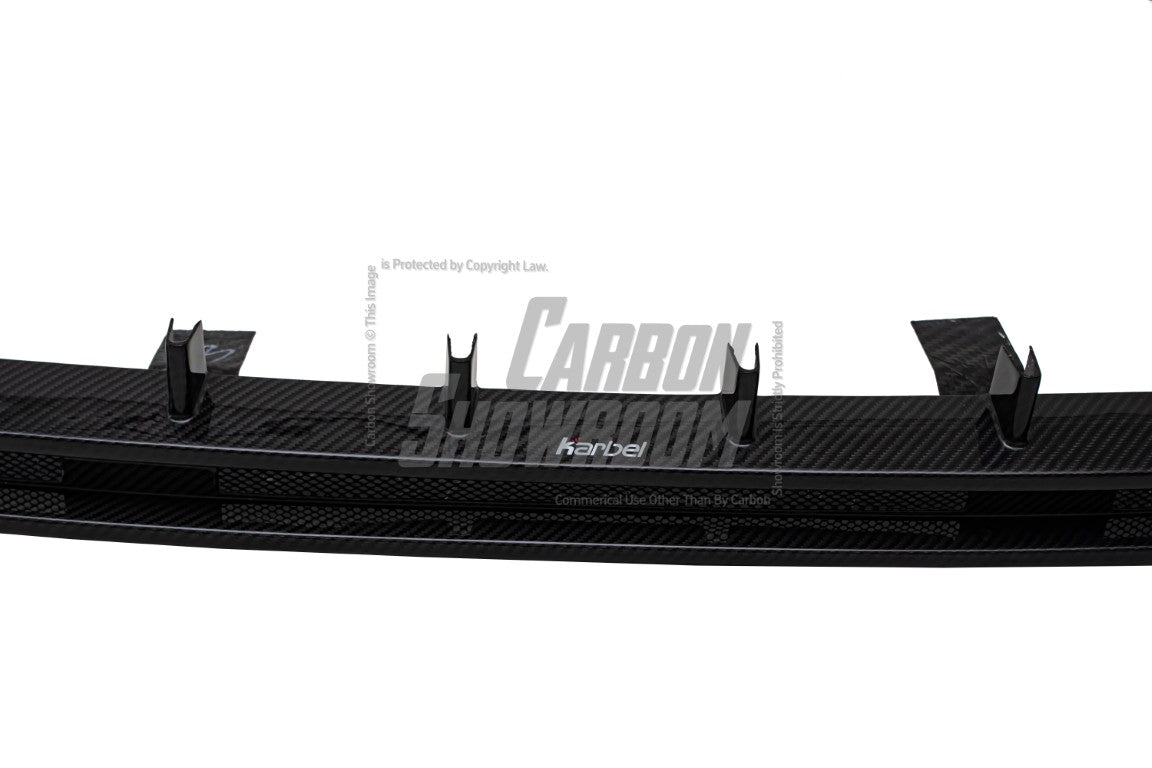 Audi SQ8 Q8 (with s-line bumper) Pre-facelift 2019 2020 2021 2022 2023 with Aftermarket Parts - Front Lip Pre-preg Carbon Fiber from Karbel Carbon