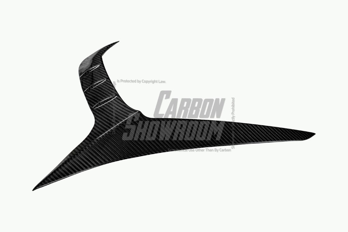 Audi SQ8 Q8 (with s-line bumper) Pre-facelift 2019 2020 2021 2022 2023 with Aftermarket Parts - Upper Valences Pre-preg Carbon Fiber from Karbel Carbon
