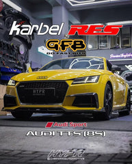 Audi TTS / TT (with s-line bumper) 8S MK3 2015 2016 2017 2018 2019 with Aftermarket Parts - Upper Valences Pre-preg Carbon Fiber from Karbel Carbon