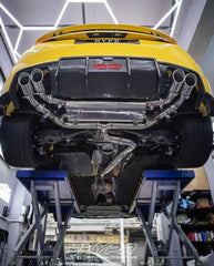 Audi TTS / TT (with s-line bumper) 8S MK3 2015 2016 2017 2018 2019 with Aftermarket Parts - Rear Diffuser& Canards Pre-preg Carbon Fiber from Karbel Carbon