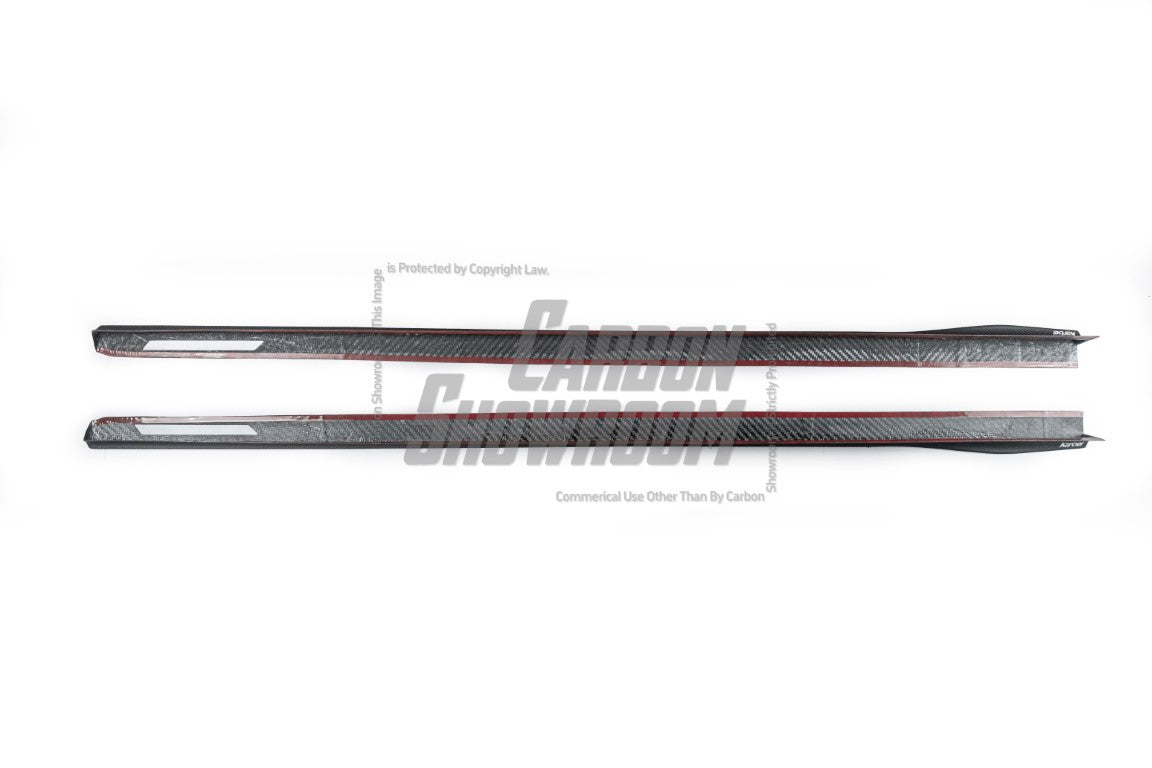 BMW 3 Series 330i M340i G20 G21 (Fits both Pre-LCI & LCI) 2019-ON with Aftermarket Parts - Side Skirts Pre-preg Carbon Fiber from Karbel Carbon