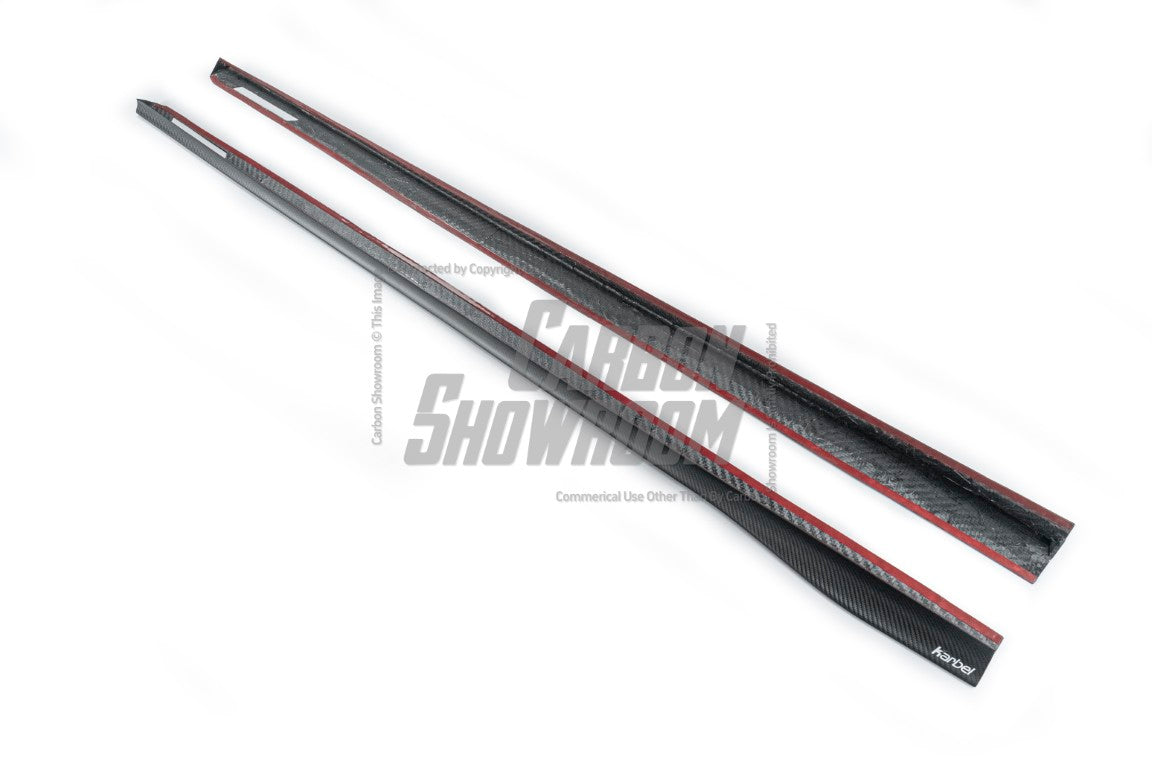 BMW 3 Series 330i M340i G20 G21 (Fits both Pre-LCI & LCI) 2019-ON with Aftermarket Parts - Side Skirts Pre-preg Carbon Fiber from Karbel Carbon
