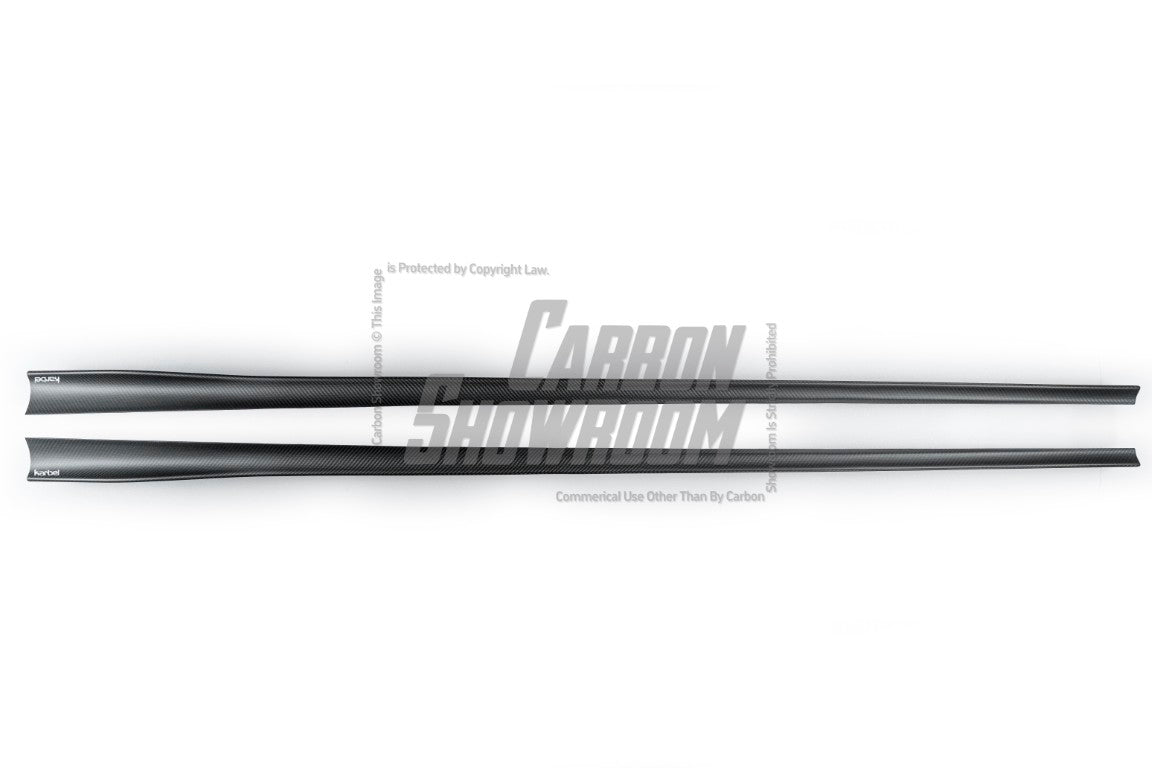 BMW 3 Series 330i M340i G20 G21 (Fits both Pre-LCI & LCI) 2019-ON with Aftermarket Parts - Side Skirts Pre-preg Carbon Fiber from Karbel Carbon
