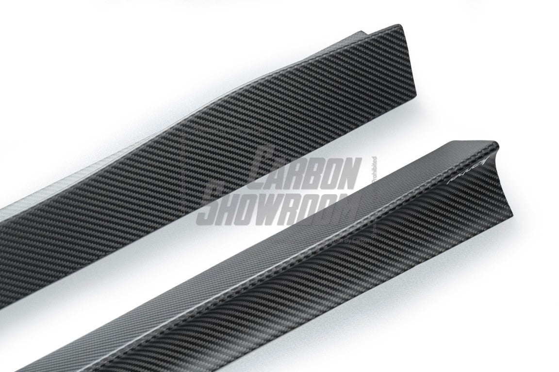 BMW 3 Series 330i M340i G20 G21 (Fits both Pre-LCI & LCI) 2019-ON with Aftermarket Parts - Side Skirts Pre-preg Carbon Fiber from Karbel Carbon