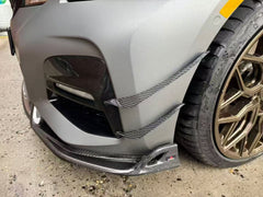 BMW 3 Series 330i (with M-package bumper, does not fit base model) M340i G20 G21 Pre-LCI 2019-2022&nbsp;with Aftermarket Parts - Front Canards Pre-preg Carbon Fiber from Karbel Carbon