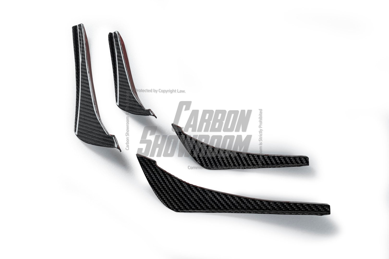 BMW 3 Series 330i (with M-package bumper, does not fit base model) M340i G20 G21 Pre-LCI 2019-2022 with Aftermarket Parts - Front Canards Pre-preg Carbon Fiber from Karbel Carbon