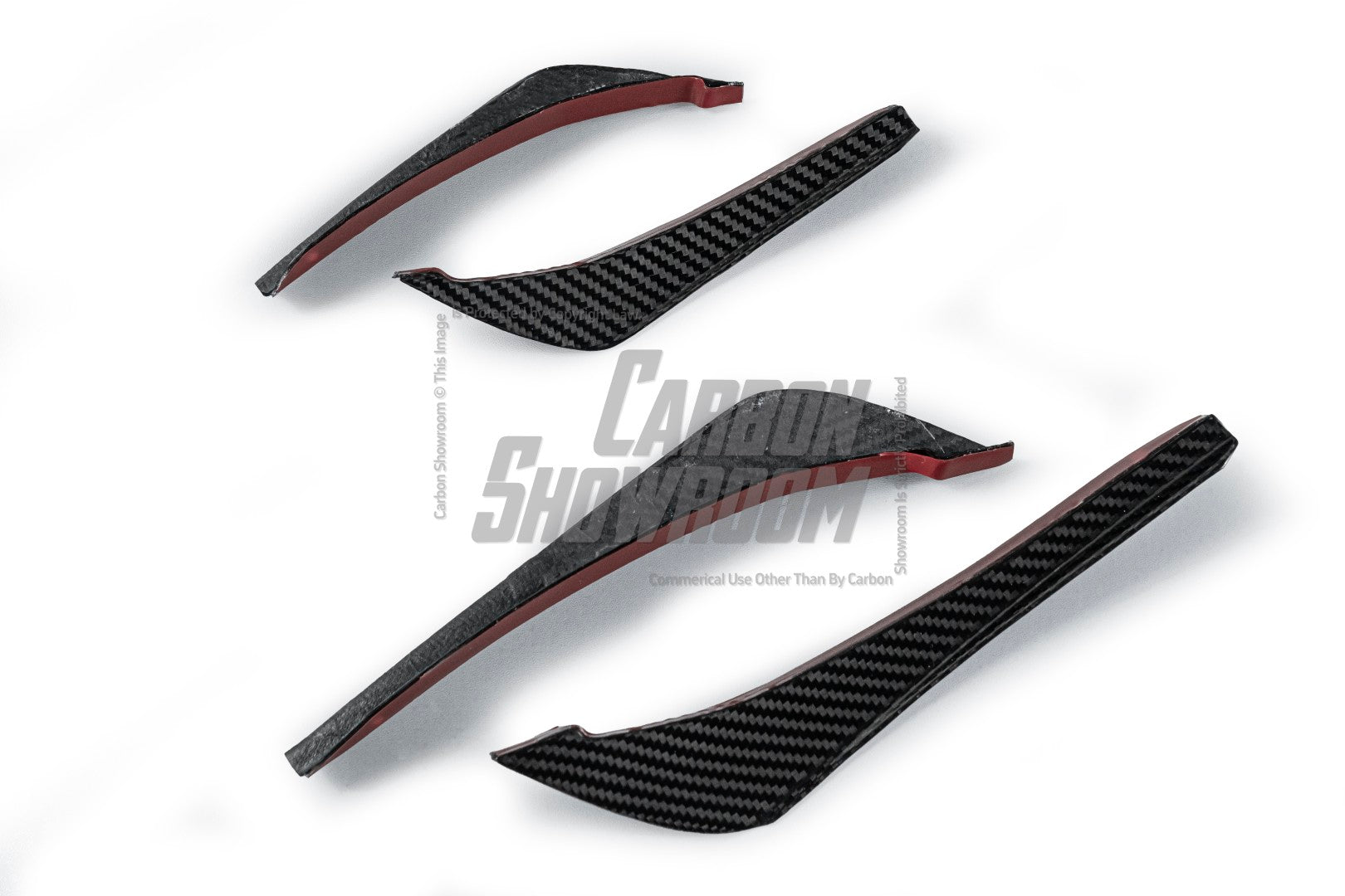 BMW 3 Series 330i (with M-package bumper, does not fit base model) M340i G20 G21 Pre-LCI 2019-2022 with Aftermarket Parts - Front Canards Pre-preg Carbon Fiber from Karbel Carbon