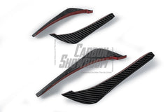 BMW 3 Series 330i (with M-package bumper, does not fit base model) M340i G20 G21 Pre-LCI 2019-2022 with Aftermarket Parts - Front Canards Pre-preg Carbon Fiber from Karbel Carbon